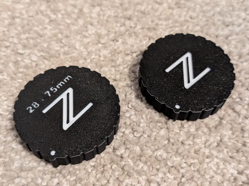 Customizable Nikon Z Mount Lens Endcap