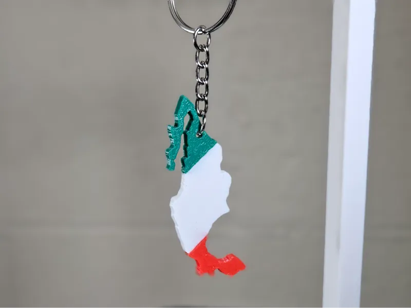Mexico Flag Keychain