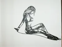 Femme tatouée — déco murale — photo 2