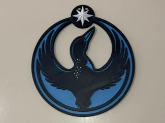 Minnesota Rebel Loon Medallion