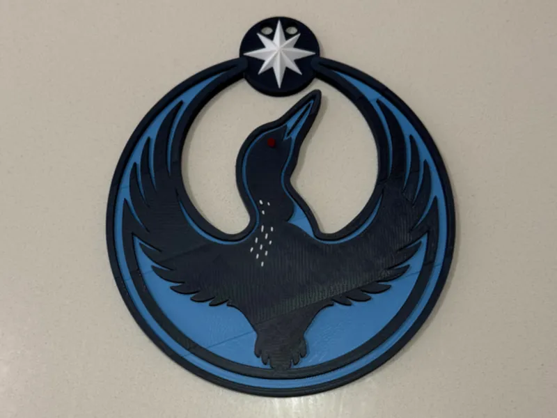 Minnesota Rebel Loon Medallion