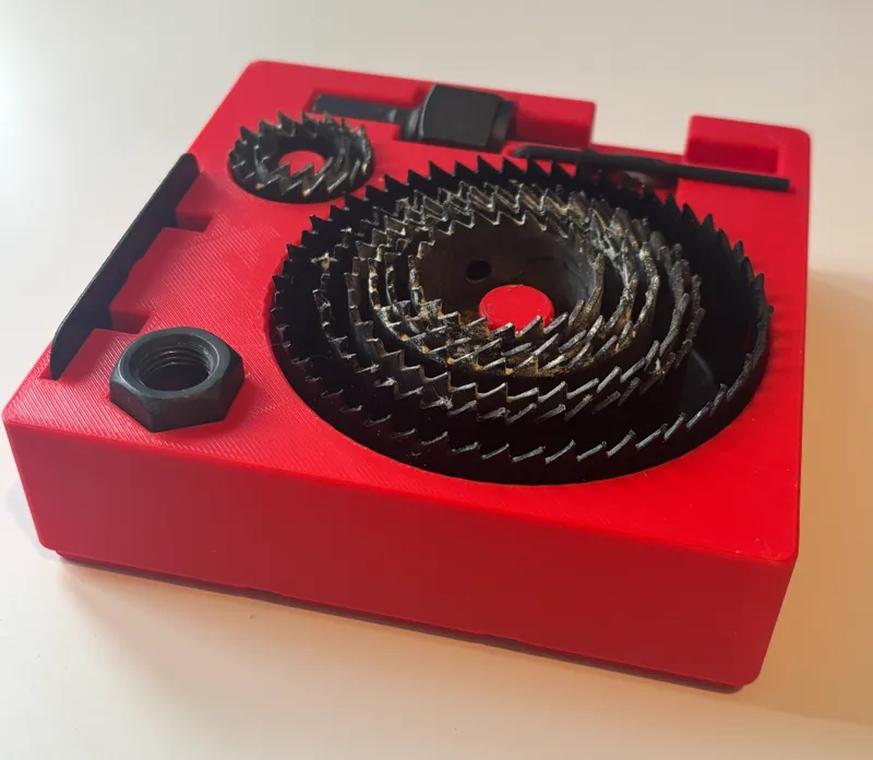 Gridfinity Holesaw Holder
