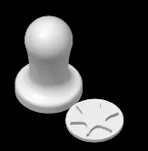 Farblos Stempel