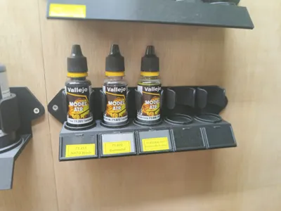Vallejo Model Paint Rack with Front Label Slot