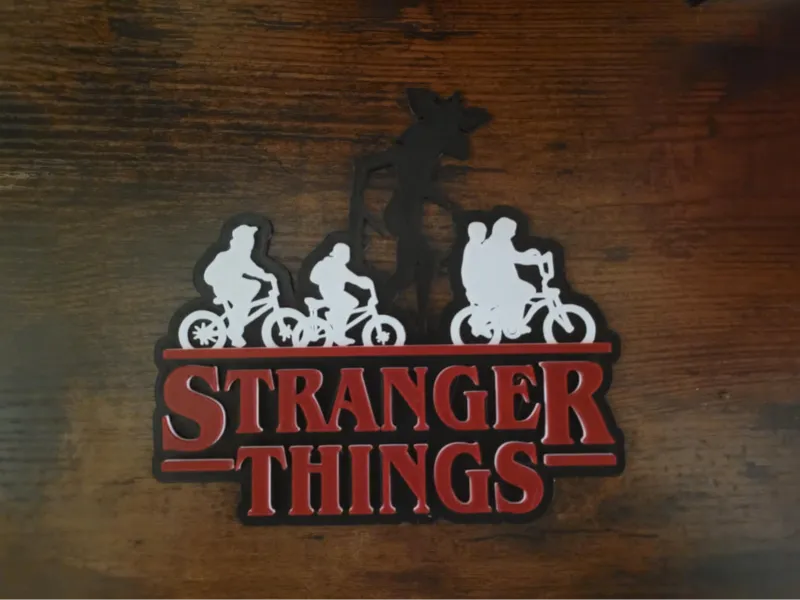 Stranger Things sign wall art 3 color No AMS