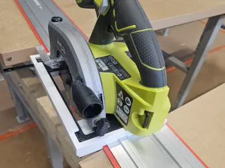 Ryobi R1801 circular saw guide rail adapter
