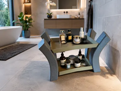 Bricked storage / shelf / bathroom shelf / organizer