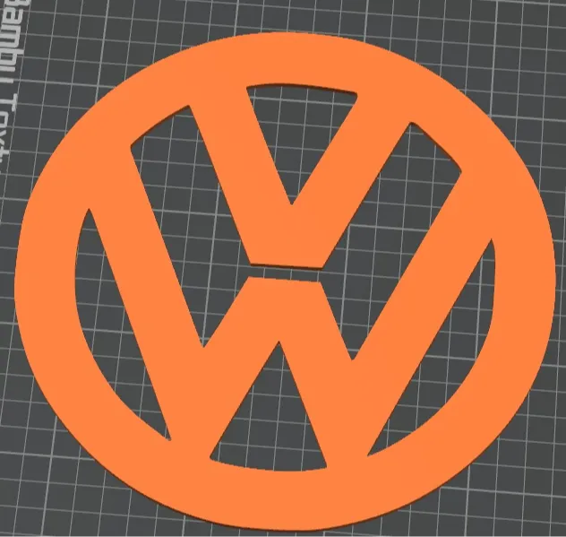 VW - car logo stencil