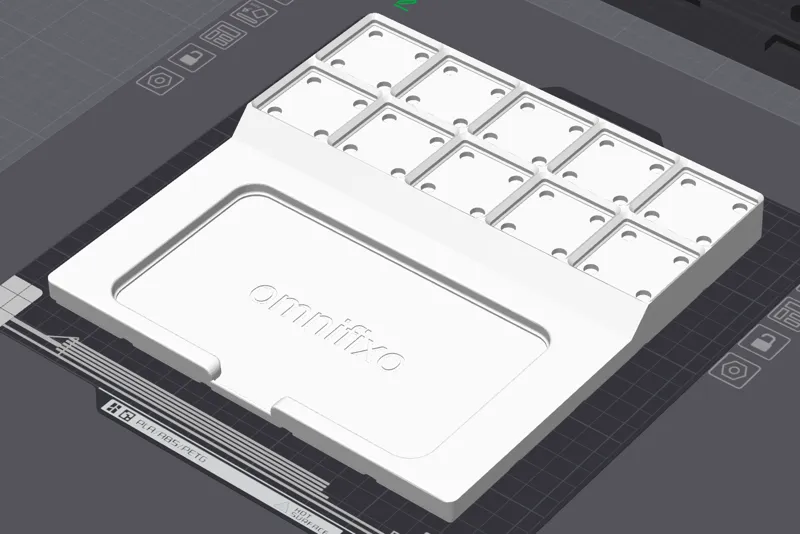 Gridfinity - Omnifixo Holder with Magnet Bases