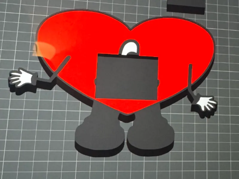 Bad Bunny Heart Sticky Note Holder