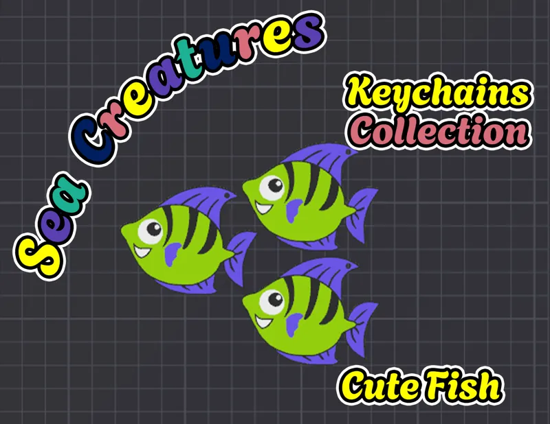 Cute Fish Keychain