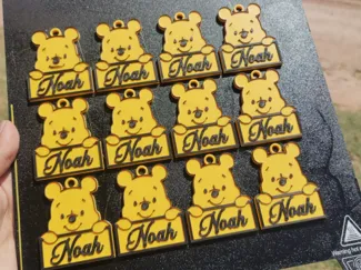 Llavero personalizado Winnie the Pooh con nombre