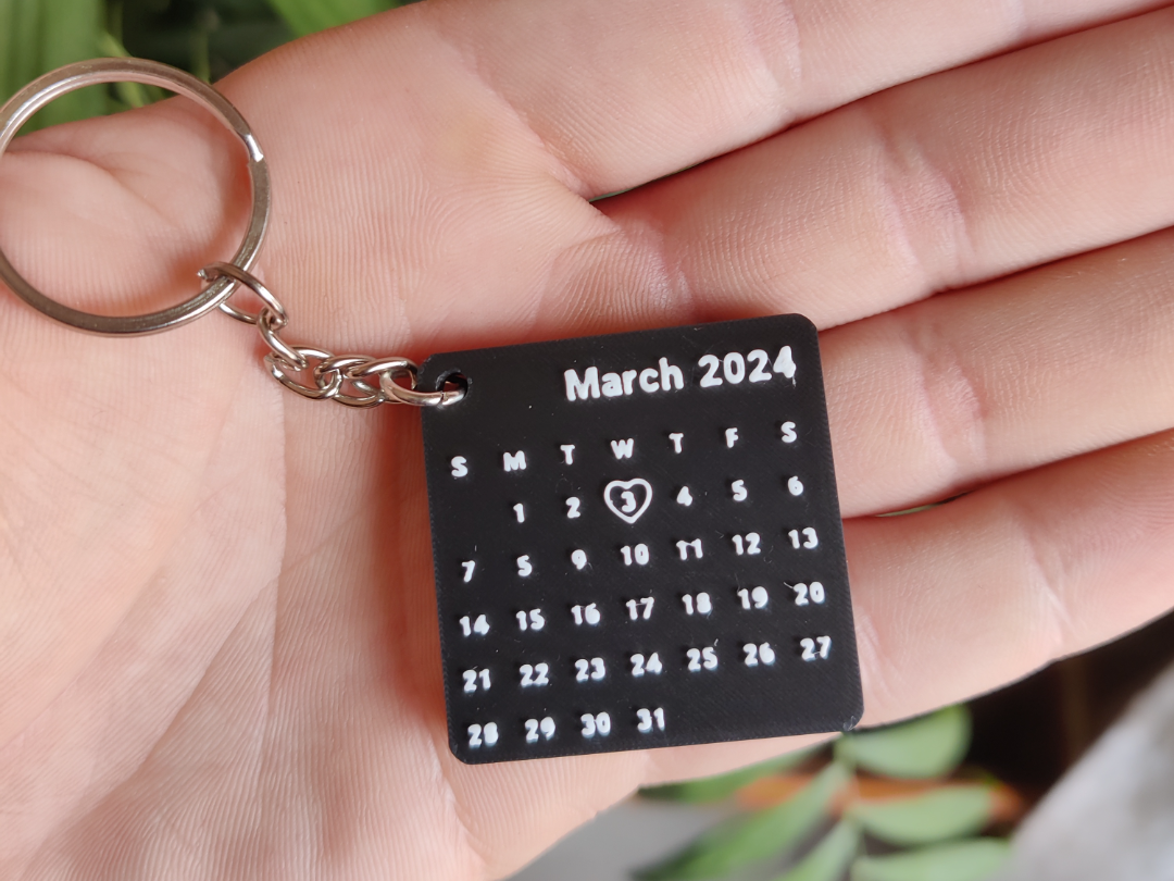 Llavero Calendario Aniversario Personalizable