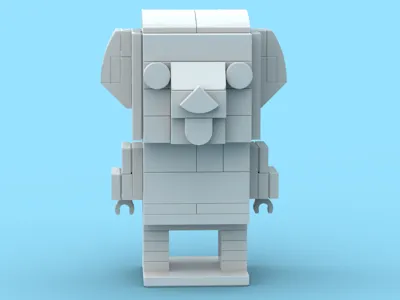 LEGOs Guinea Pig Brickheadz (Free to Color)