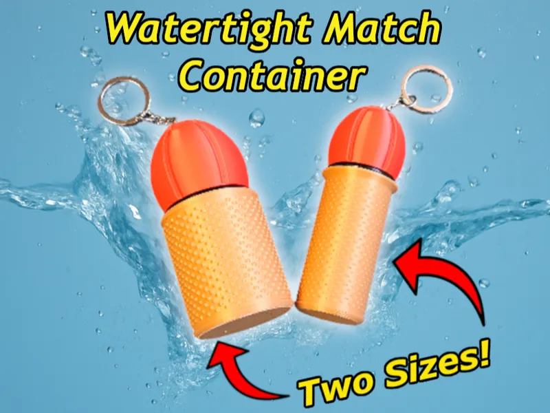 Hiking Waterproof Storage/Match Container (TESTED)