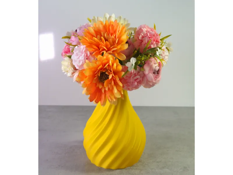 Colorful Twisted Bloom Vase