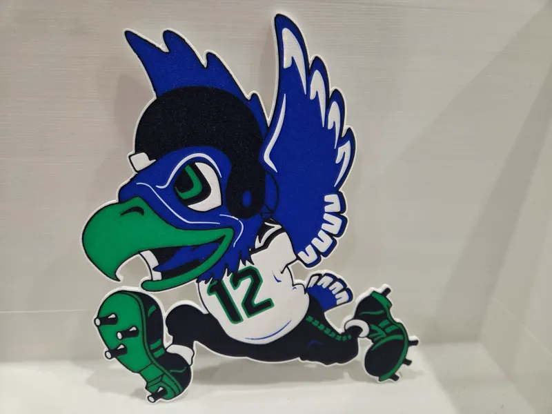 Seattle Seahawks Comic Adler – Wandbild / Wall Art
