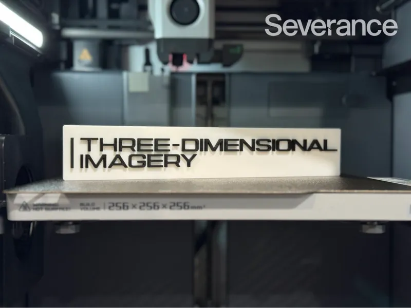 Three-Dimensional Imagery Sign