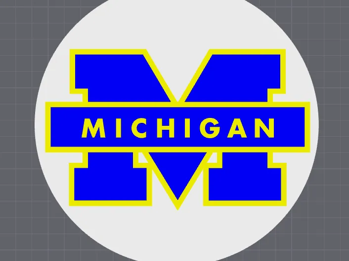 Michigan Light Box Sign and Chain Pendant