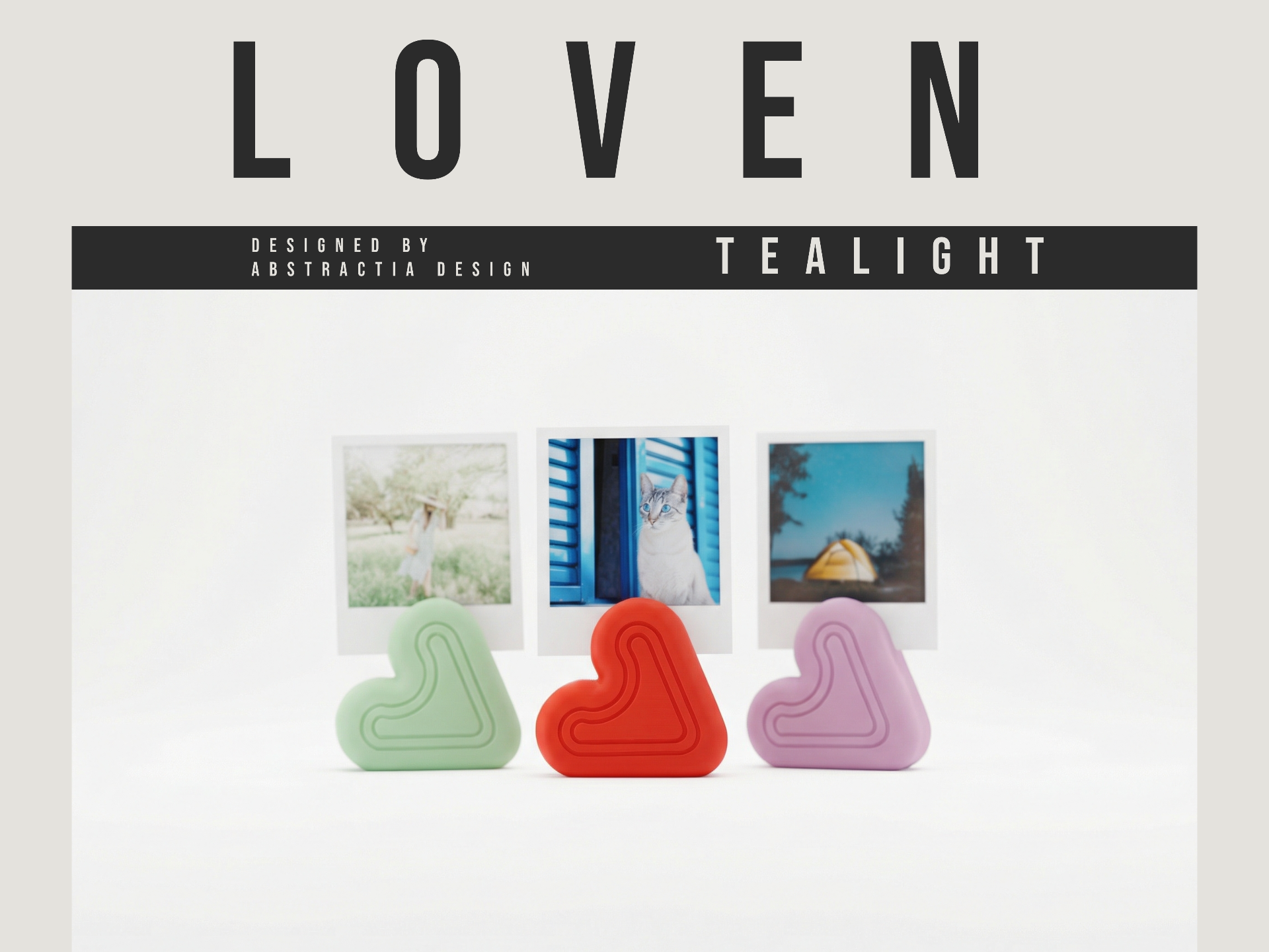 Heart Photo Stands. Valentines Photo Gift