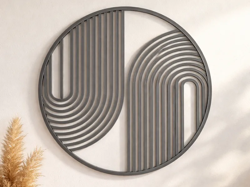 Zen Lines – Boho Wanddeko Scandi Stil Wandbild