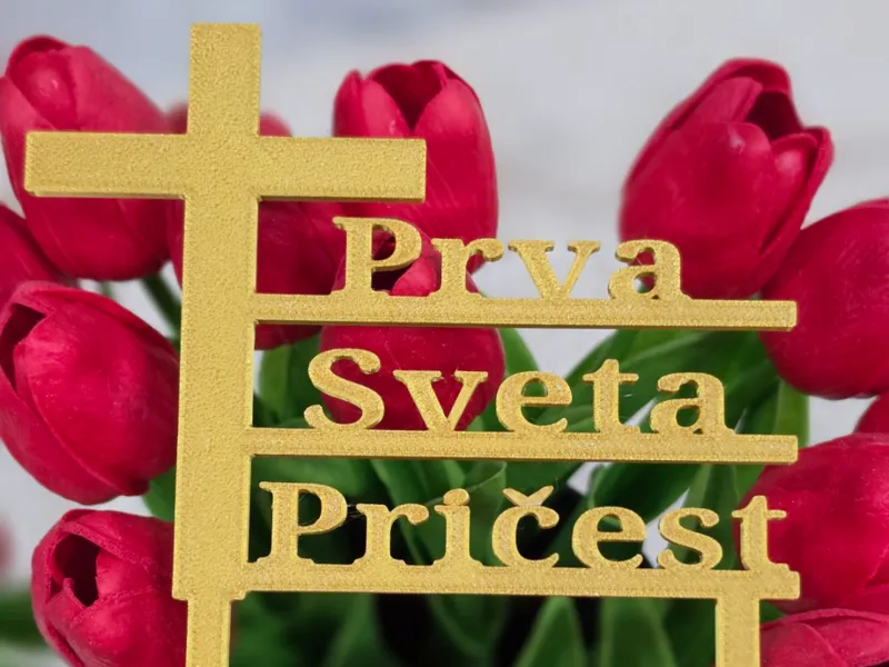 Prva sveta pričest cake topper