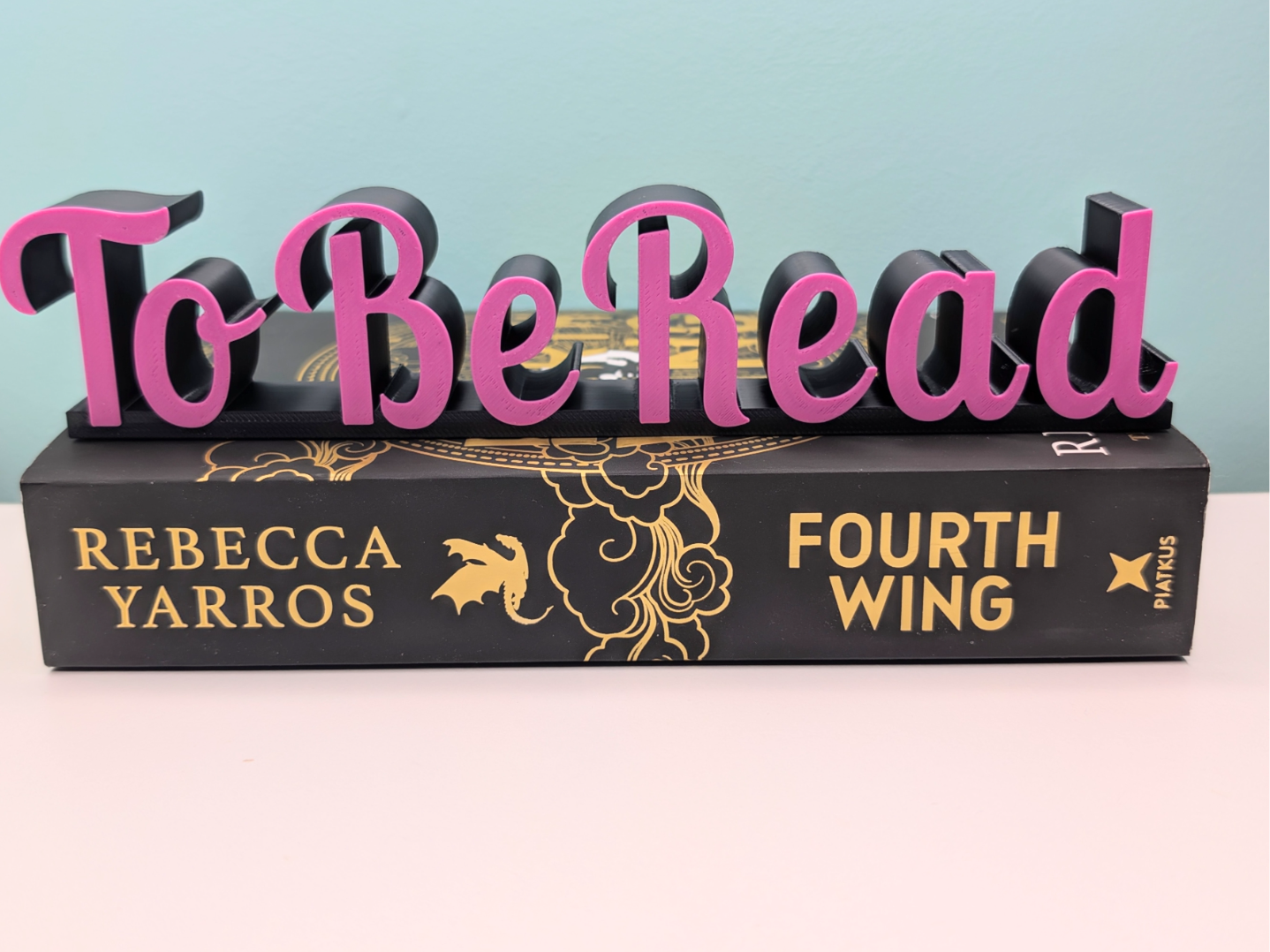 To Be Read Bookshelf Sign