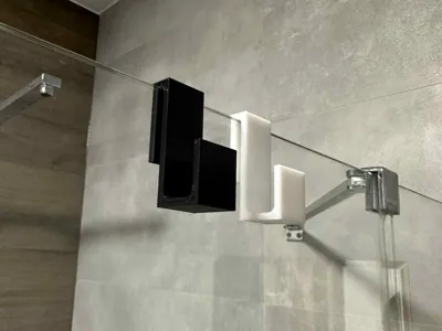 Shower hook (fits thick glass)