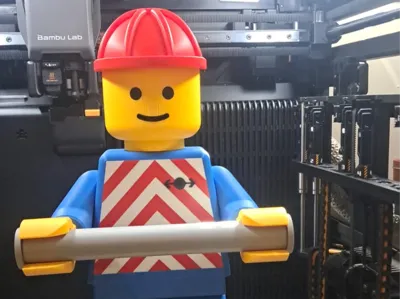 Brick Man Train edition Toilet paper roll holder