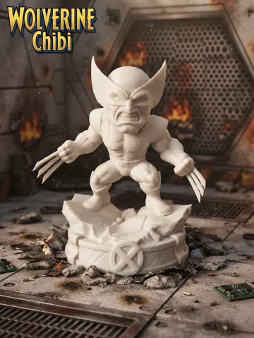 Figura decorativa: Wolverine Chibi Figure | X-Men Action Statue — vista de referencia 2