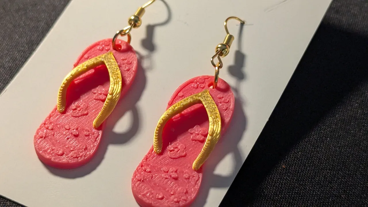 Aloha Flip-Flop Earrings view 3