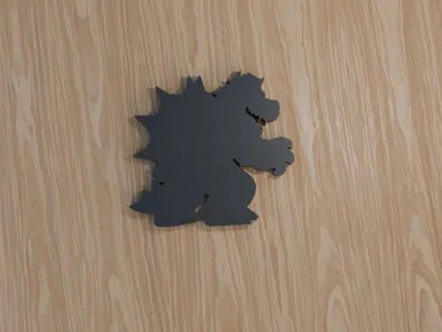 Bowser Mario Bros Wall Art – Nintendo Silhouette