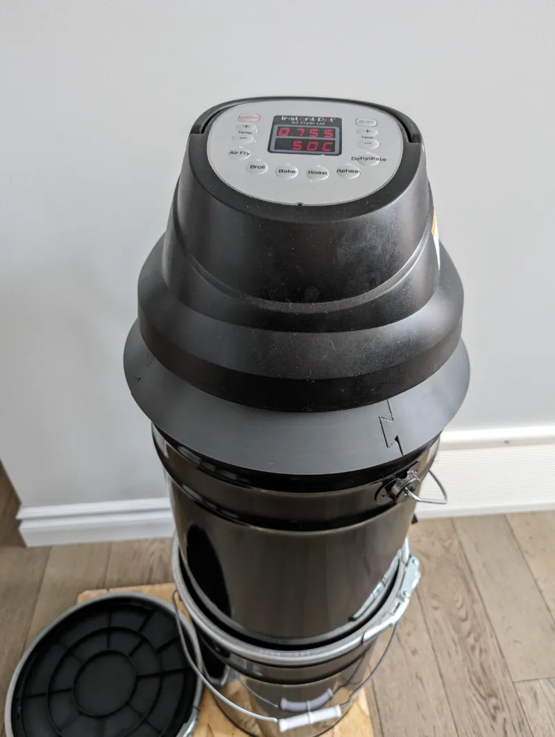 Filament dryer with air fryer