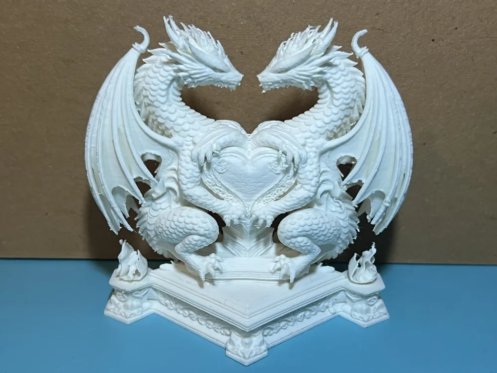 Heart Dragon - Free 3D Print Model - MakerWorld