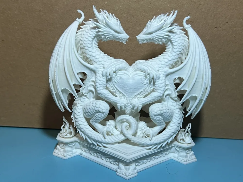 Heart Dragon - Free 3D Print Model - MakerWorld