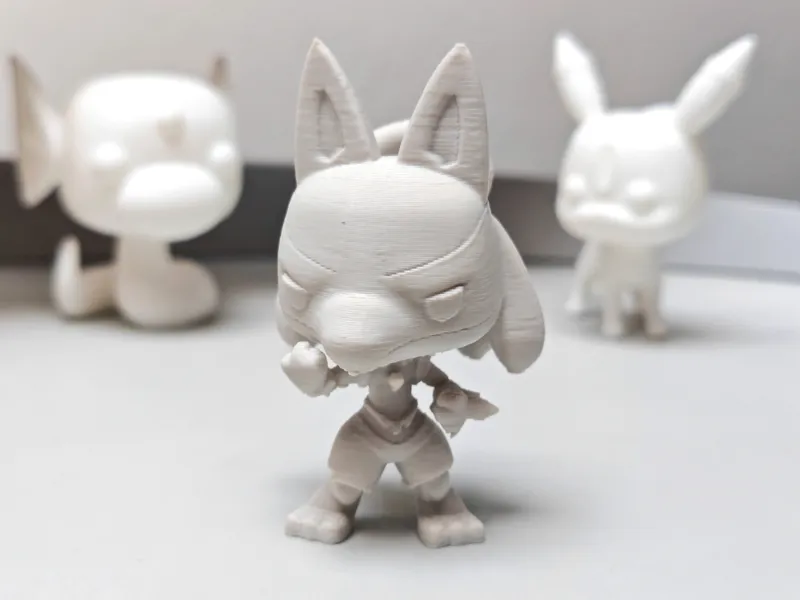 Lucario Funko Pop Style - Figure & Keychain