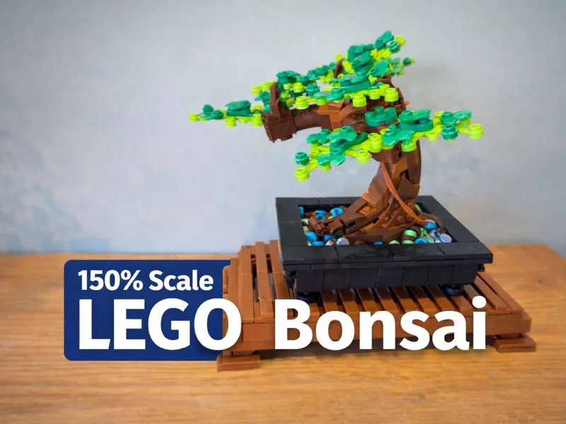 150% Scale Brick Bonsai Tree