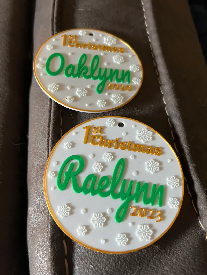 0.2 mm, Baby's 1st Christmas Ornament