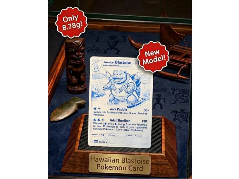 Hawaiian Blastoise Pokemon Card