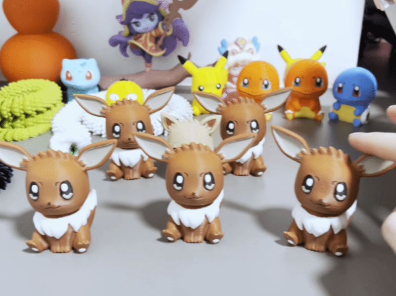 《宝可梦》伊布按压玩具Pok é mon Eevee Press Toy 解压玩具