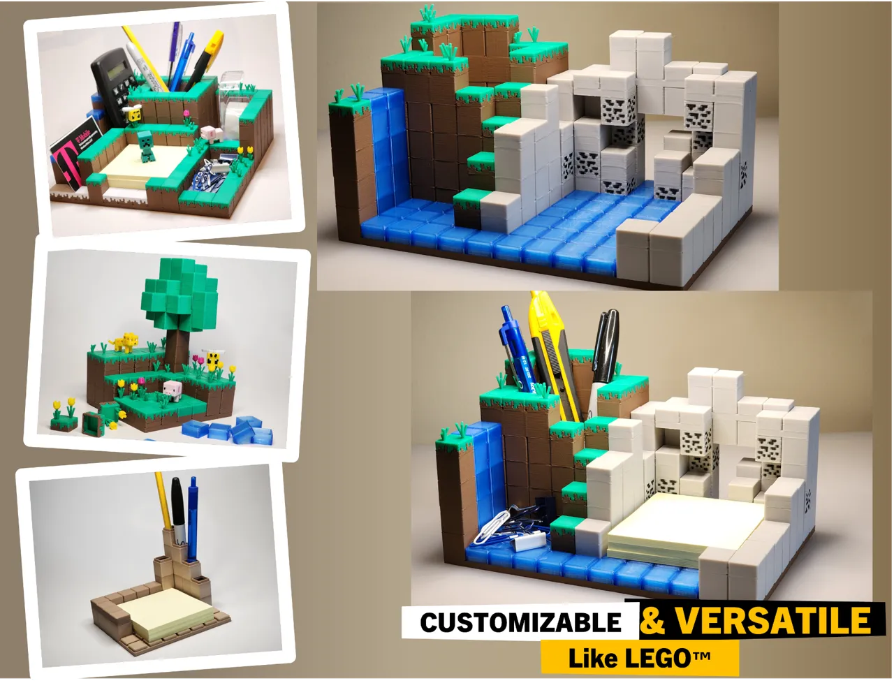 Minecraft-inspired Base/Diorama Builder view 2
