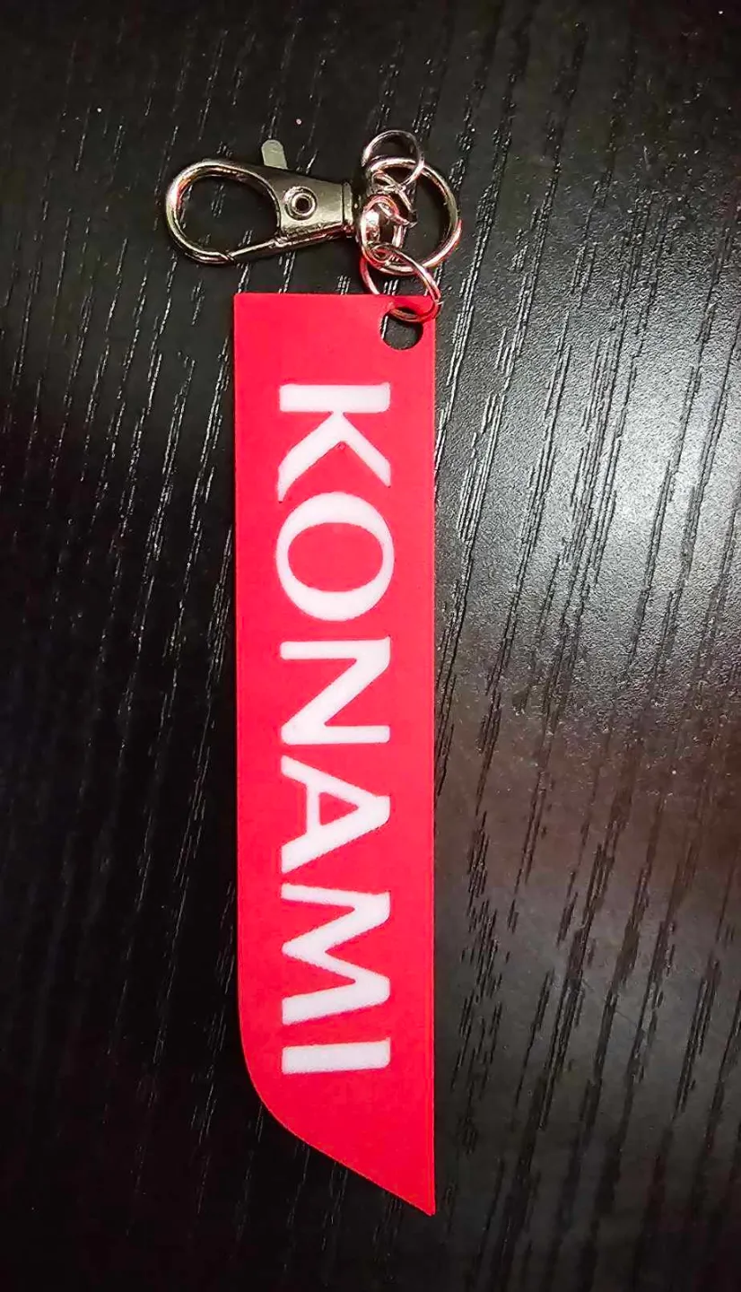 Konami Logo Keychain by Fillamentally Yours MakerWorld: Download Free