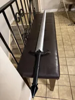 With Smoke texture running the length of the sheath
