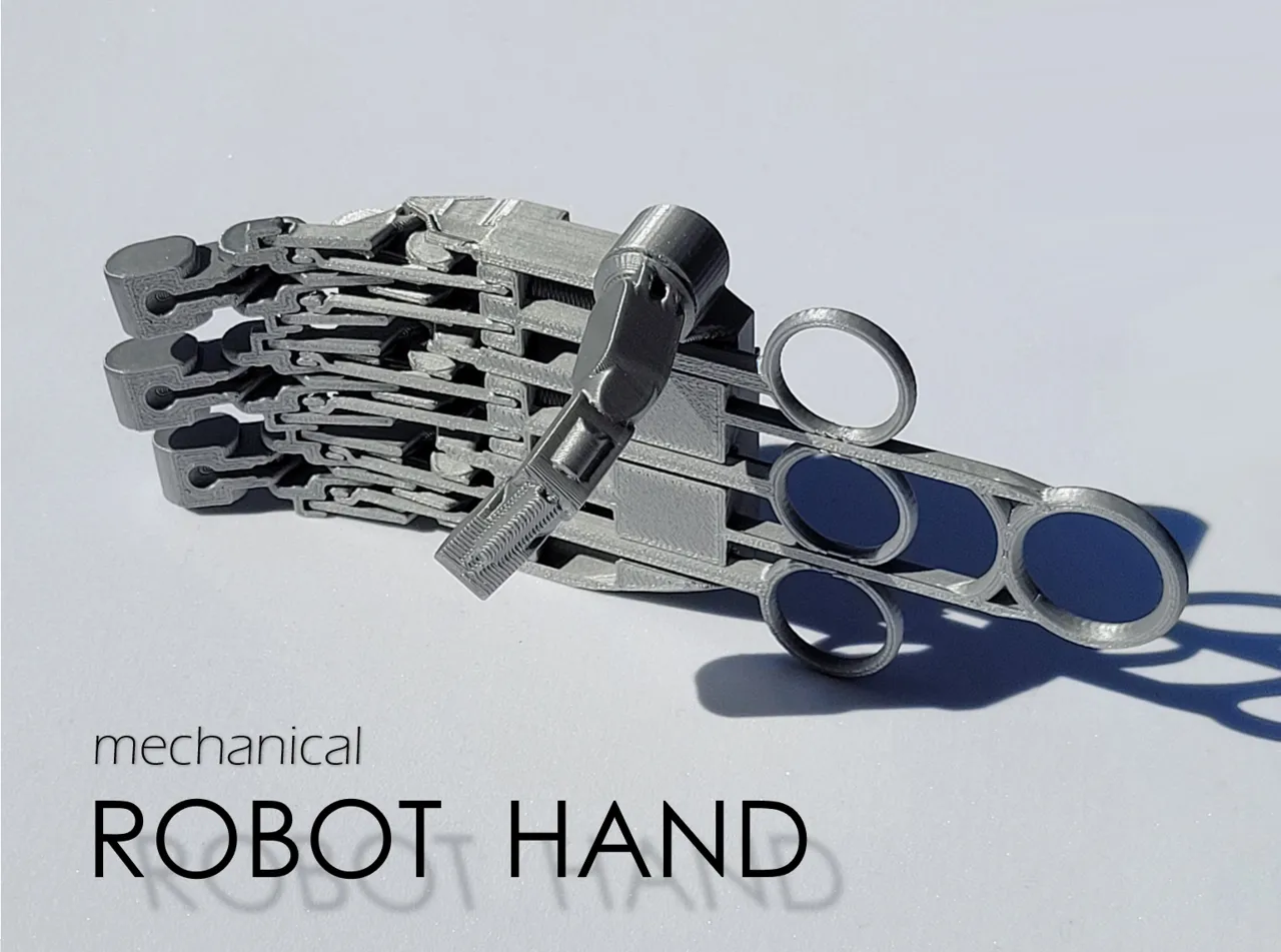 Mechanical Robot Hand – Version 3.0 view 2