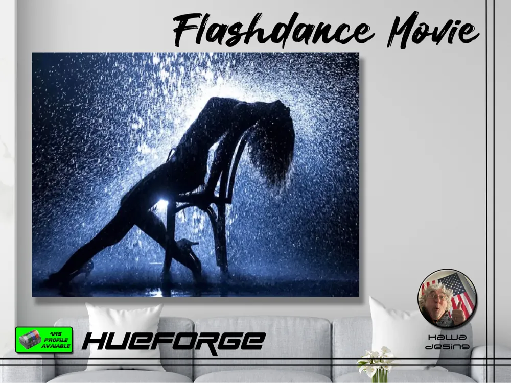 Flashdance Movie HueForge by KawaMakerWorld: Download Free 3D Models