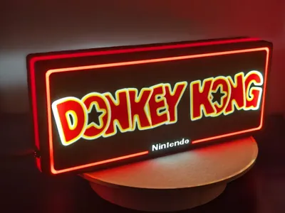Donkey Kong Arcade logo Lightbox