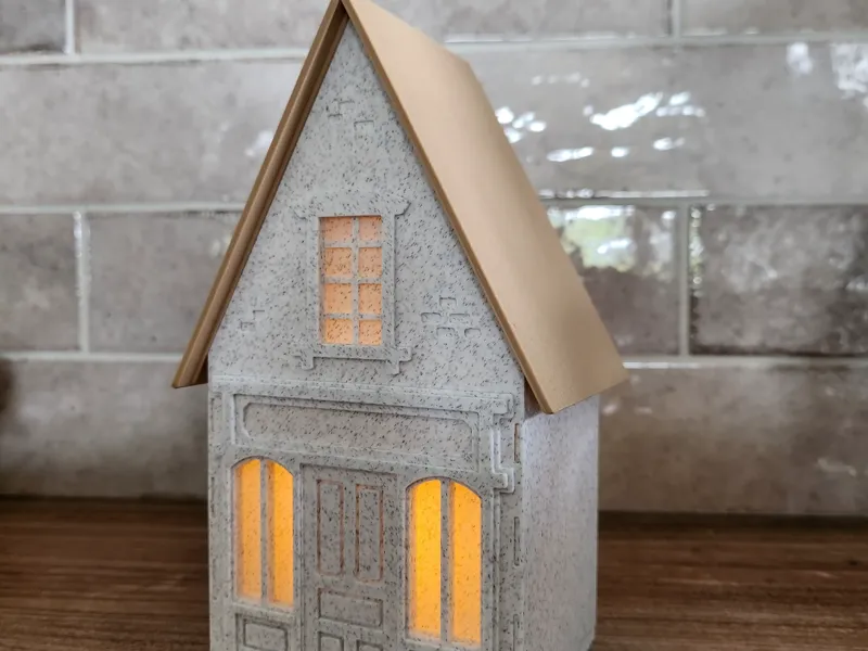 Kit card - house - decoration - LED - Christmas