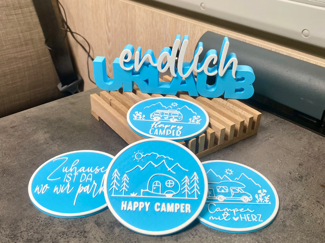 Camping Untersetzer Set