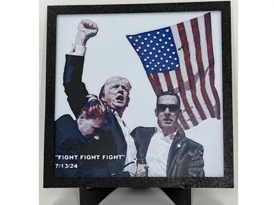 TRUMP - "FIGHT FIGHT FIGHT" - FIST HueForge