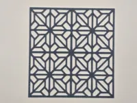 Pochoir motif carreaux arabesques — photo 2